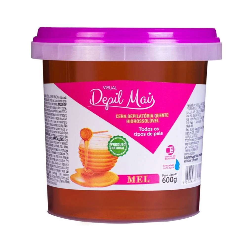 Depil Depil Mais Baldinho Mel 600gr