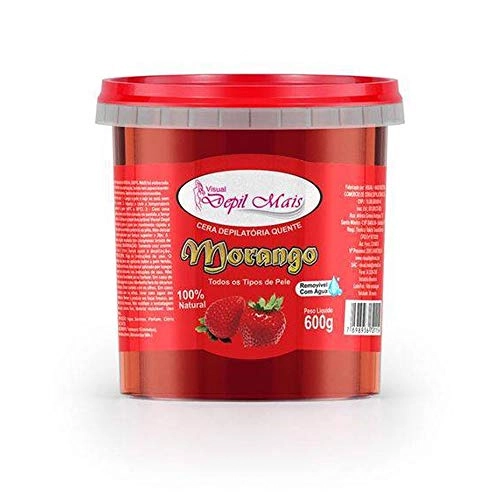 Cera Quente Depil Brasil Morango Pote
