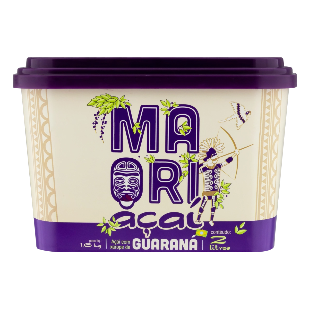 Sorbet Açaí Com Guaraná Maori Pote 2l