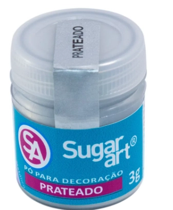 Po P/ Decoracao Prateado 3g