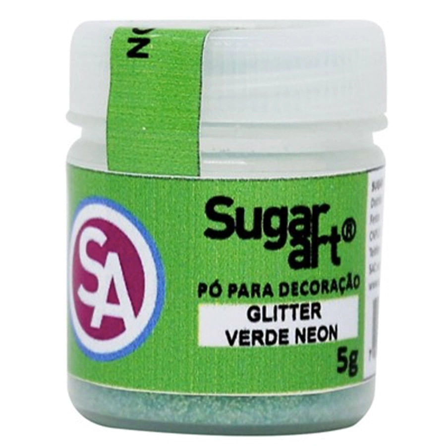 Glitter P/ Decor Comes Verde Neon 5g
