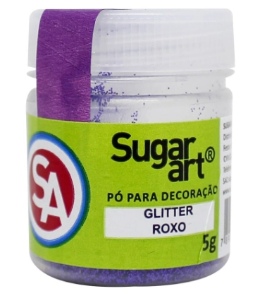 Po P/ Decor Glitter Roxo 5g Sugar Art