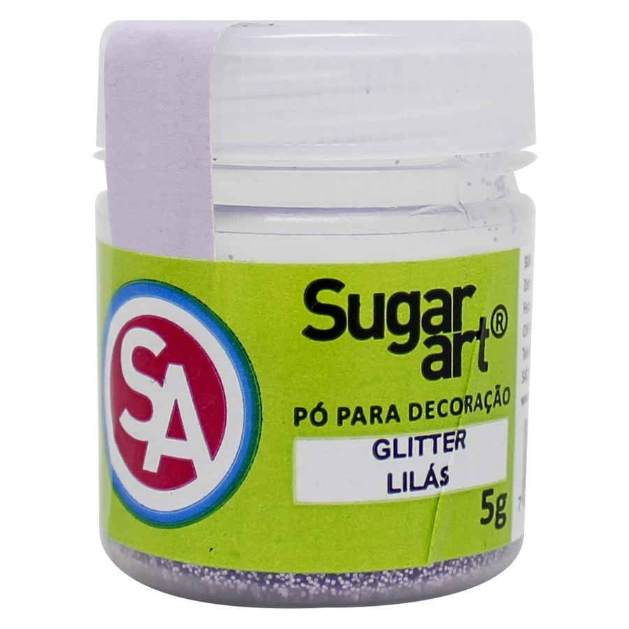 Po P/ Decor Glitter Lilas 5g Sugar Art
