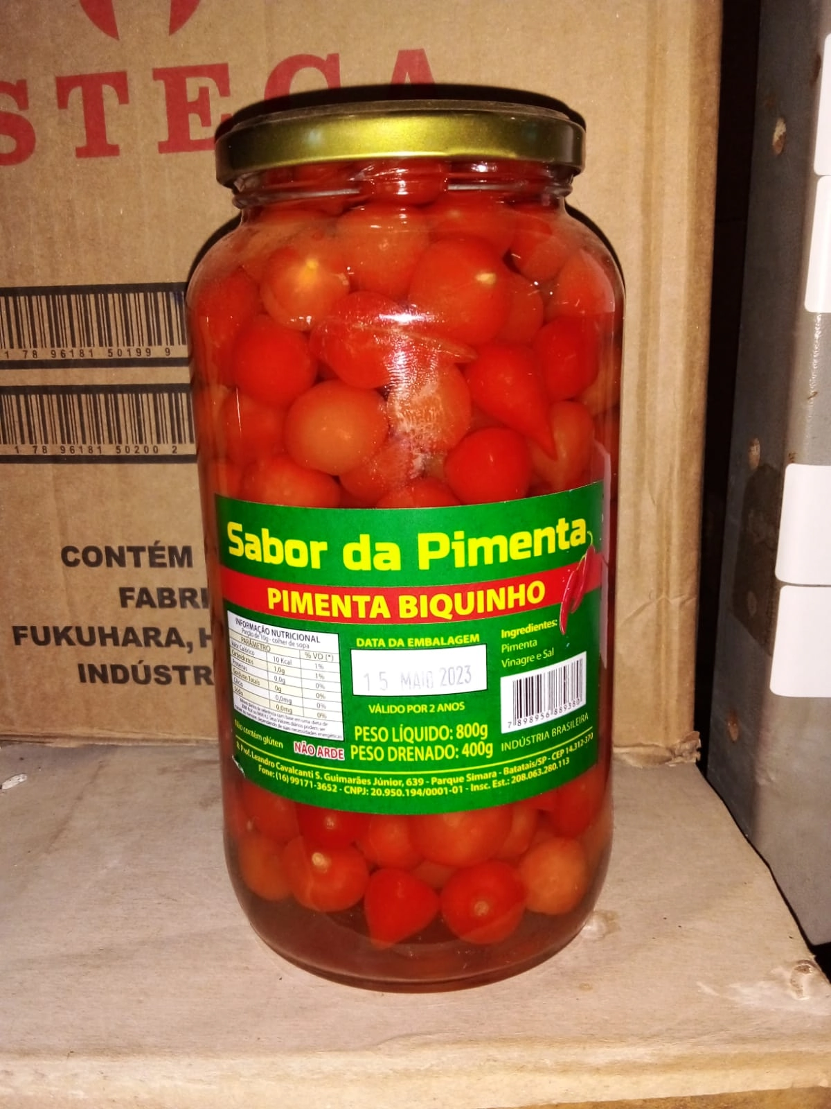 Pimenta Biquinho Sabor Da Pimenta Pt 800g