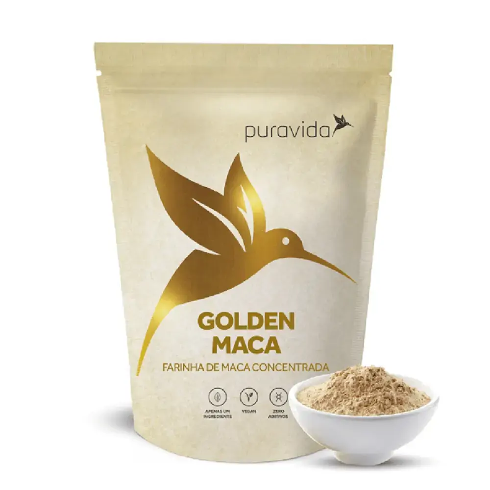 Golden Maca Farinha de Maca Peruana Puravida 100g