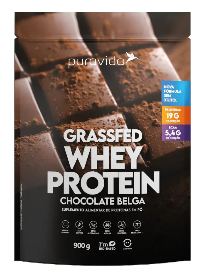 Grassfed Whey Protein Chocolate Belga Puravida 900g