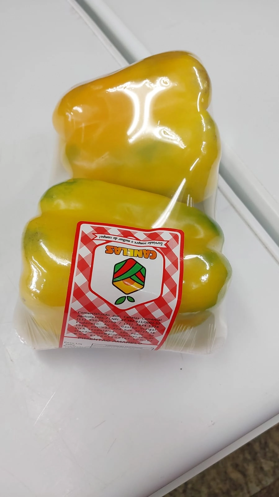 Pimentao Amarelo 500g Bandeja