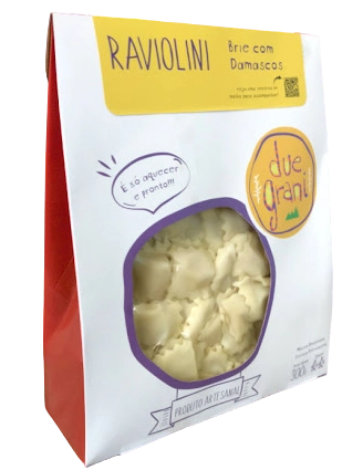 Massa Due Grani 300g Raviolini Brie/damasco