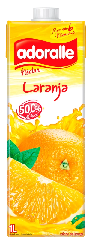 Suco Adoralle Nectar De Laranja 1lt