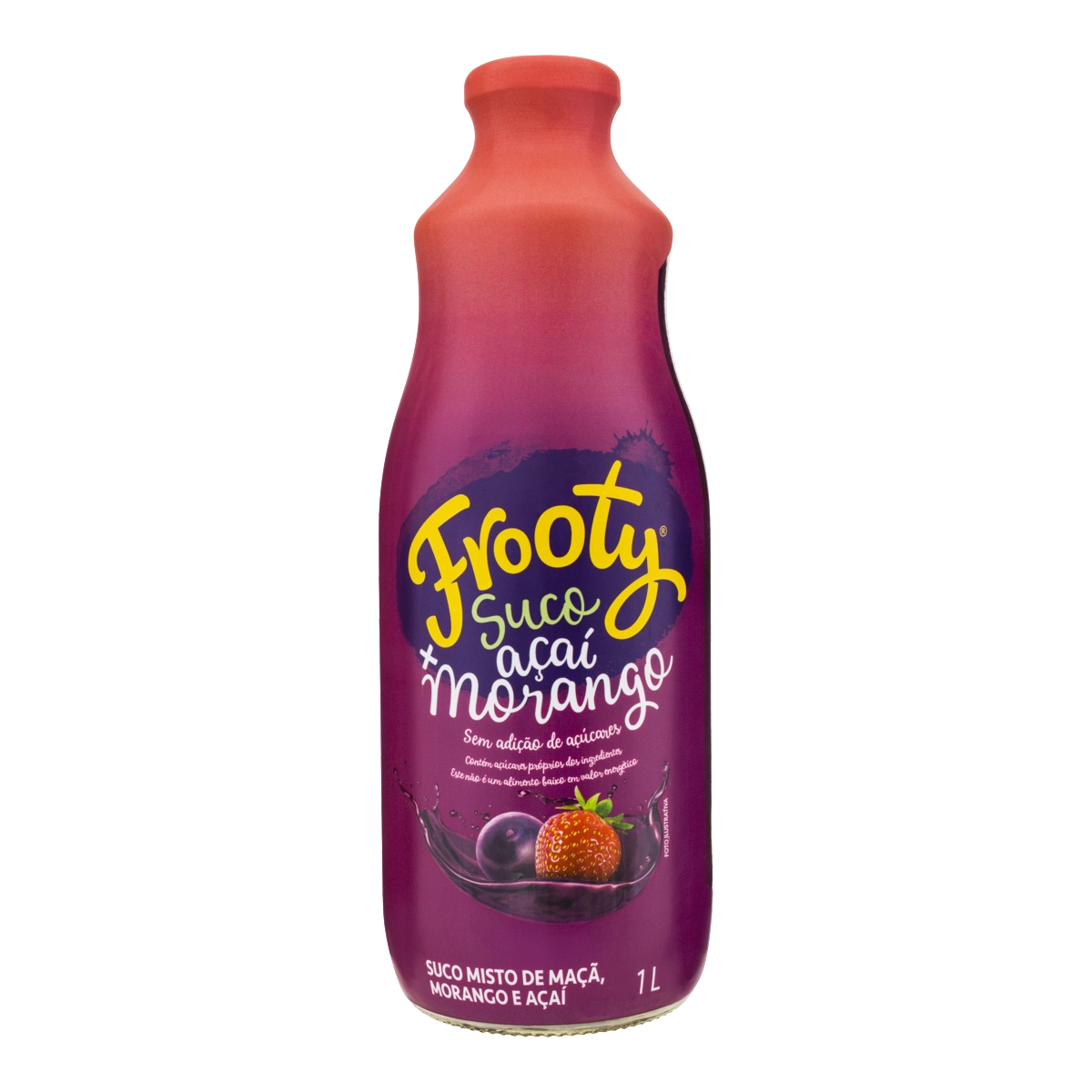 Suco Misto Maçã, Morango E Açaí Frooty Garrafa 1l