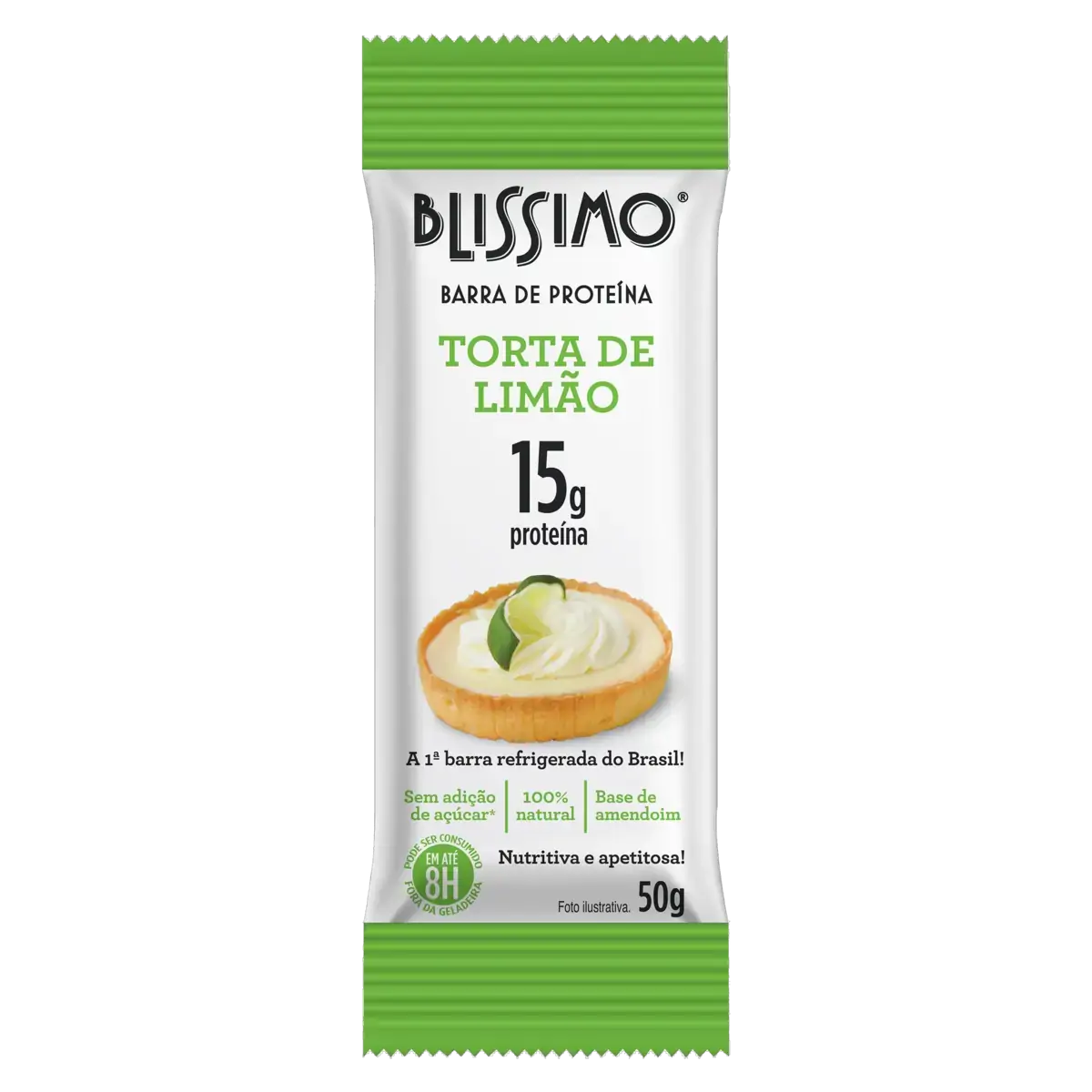Barra De Proteína Torta De Limão Blissimo Pacote 50g