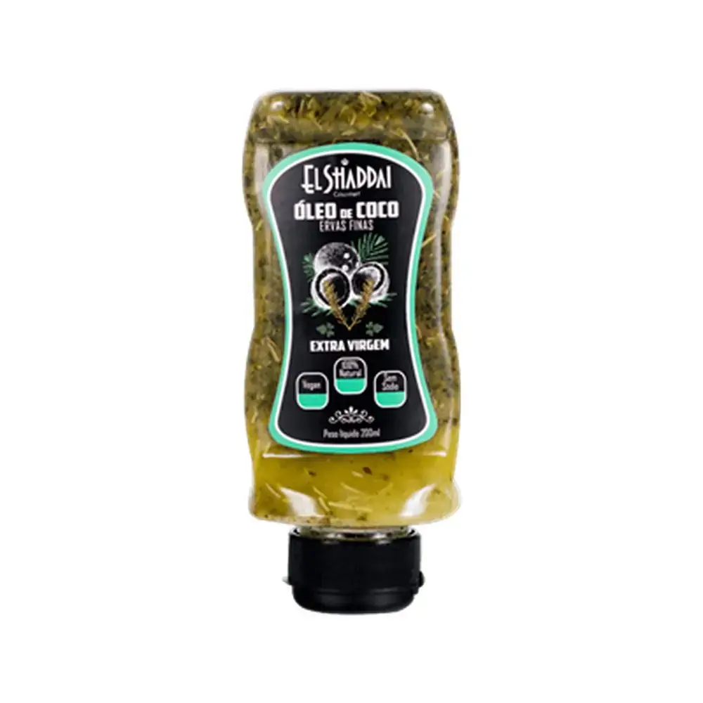 Oleo De Coco Ervas Finas 200ml El Shaddai Alimentos
