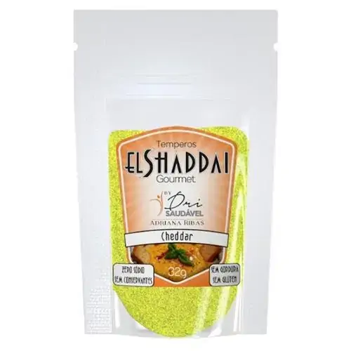 Tempero Sem Sódio Cheddar El Shaddai Gourmet Sachê 32g