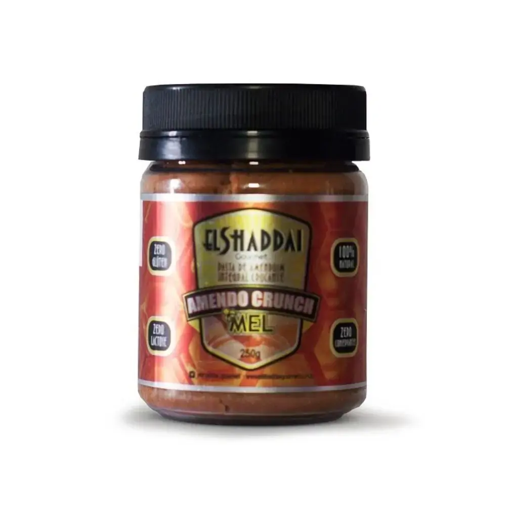 Pasta De Amendoim Integral Com Mel 250g Elshaddai
