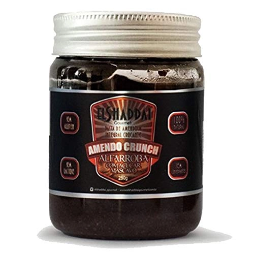 Amendo Crunch Alfarroba Pasta De Amendoim Crocante Alfarroba E Açúcar Mascavo 250g El Shaddai