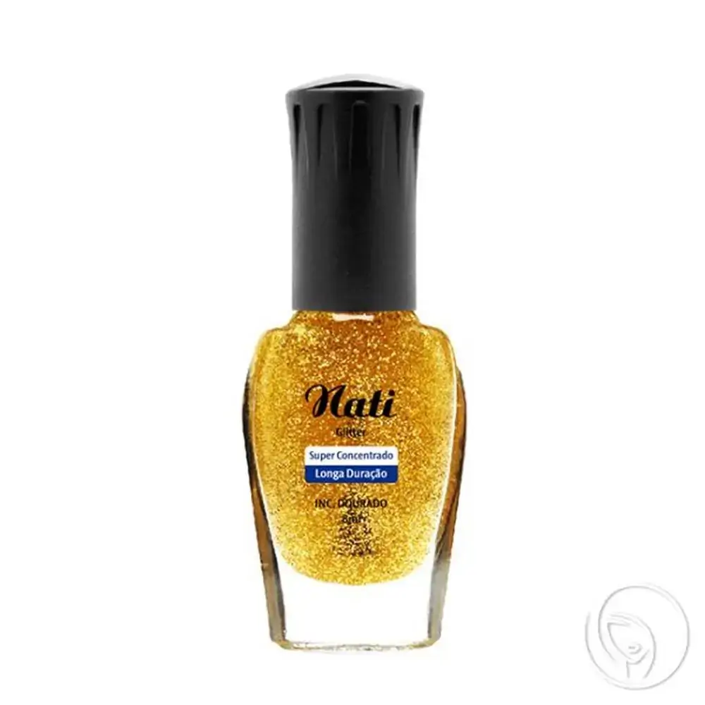 Esm Nati Glitter Incolor Dourado 8ml