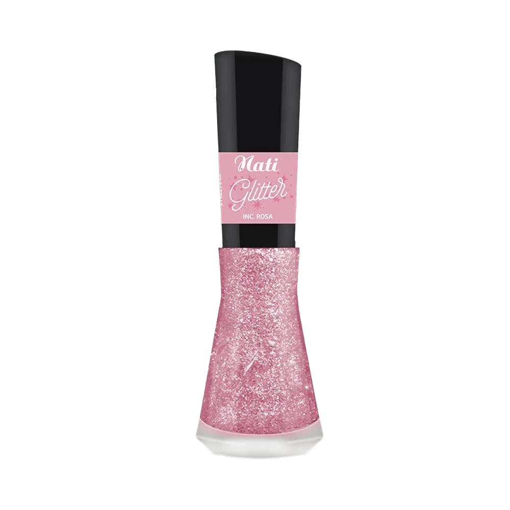 Esm Nati Glitter Incolor Rosa 8ml