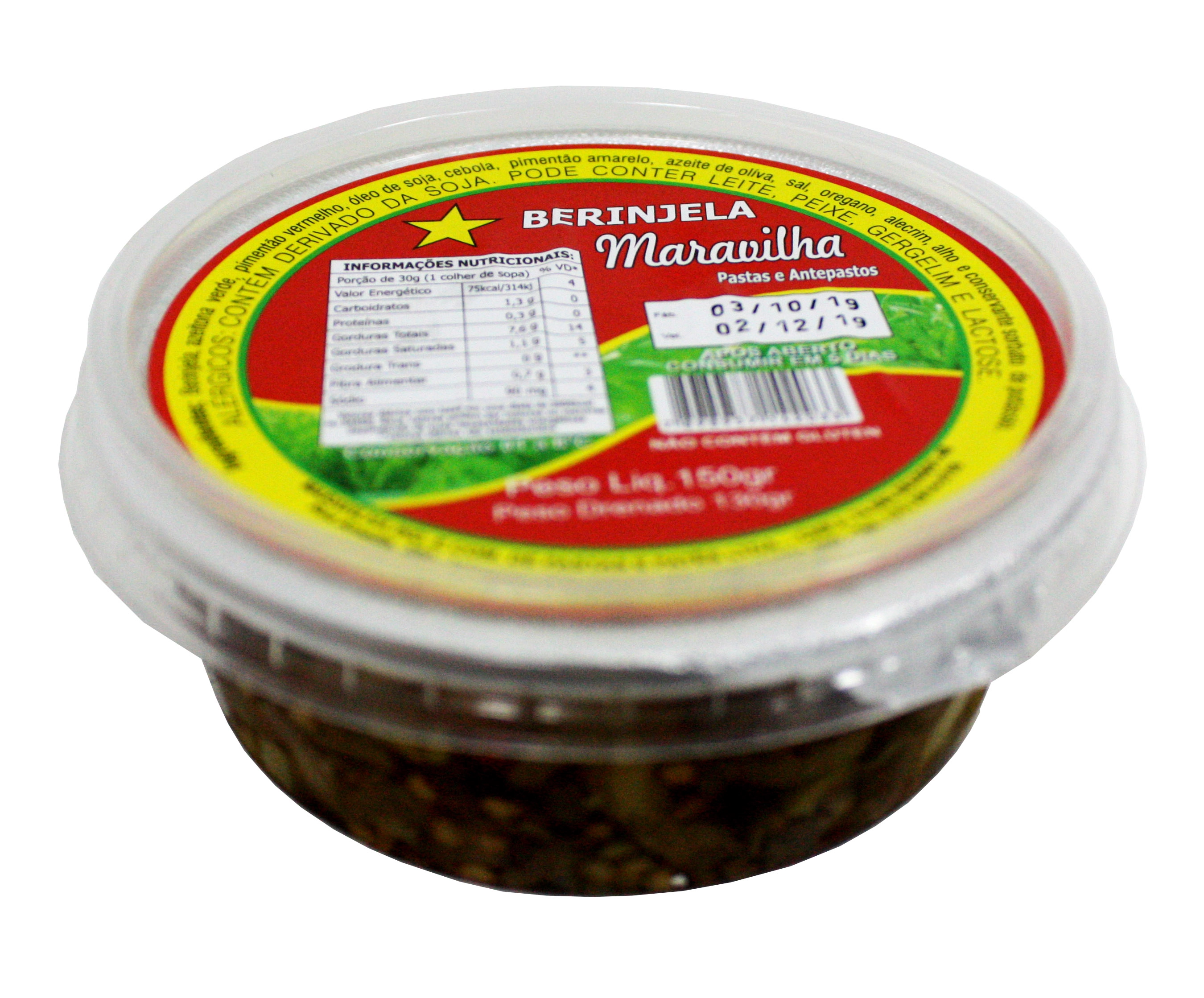 Pote Berinjela Maravilha 150g
