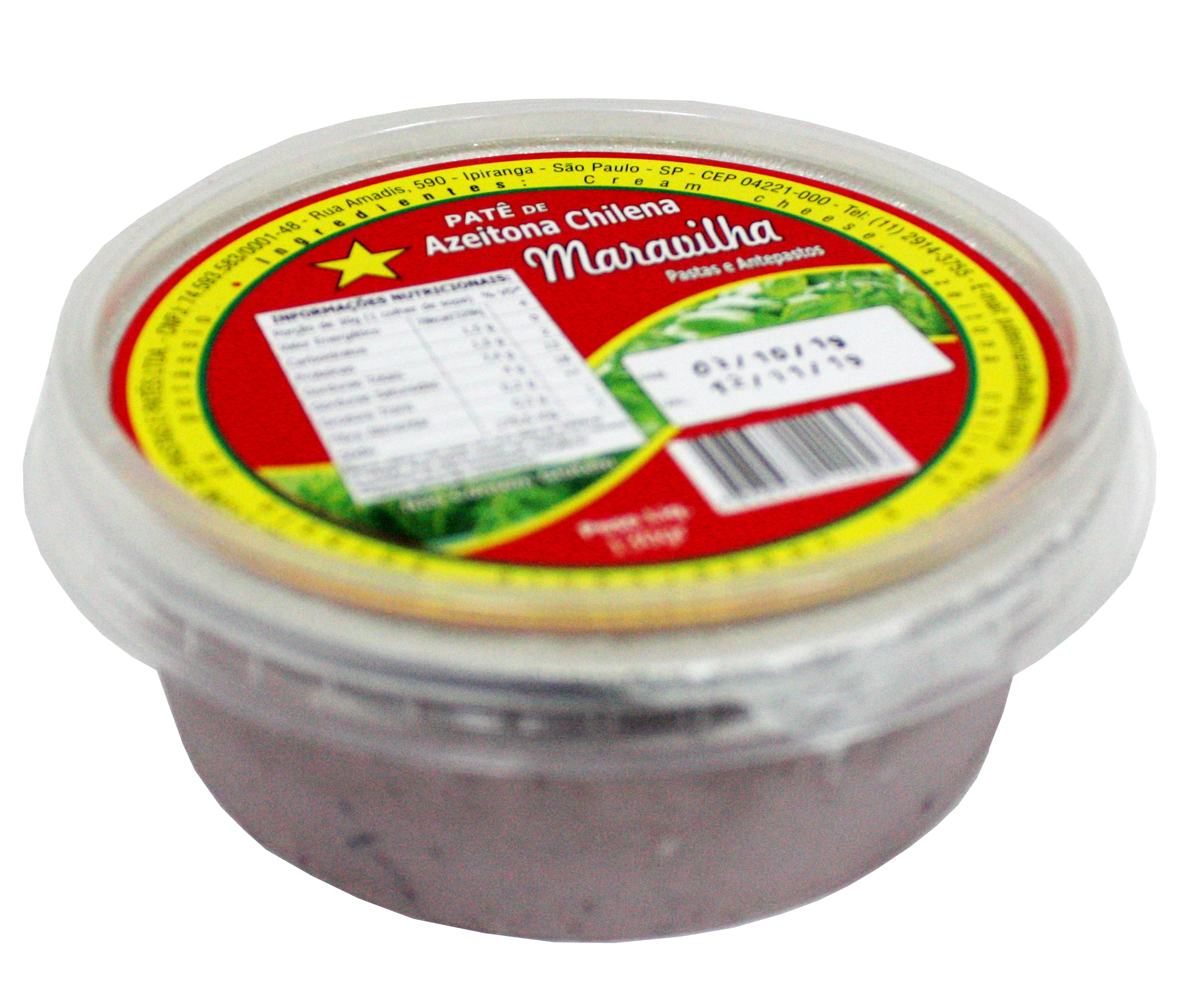 Pote Pat De Azeitona Chilena 130g