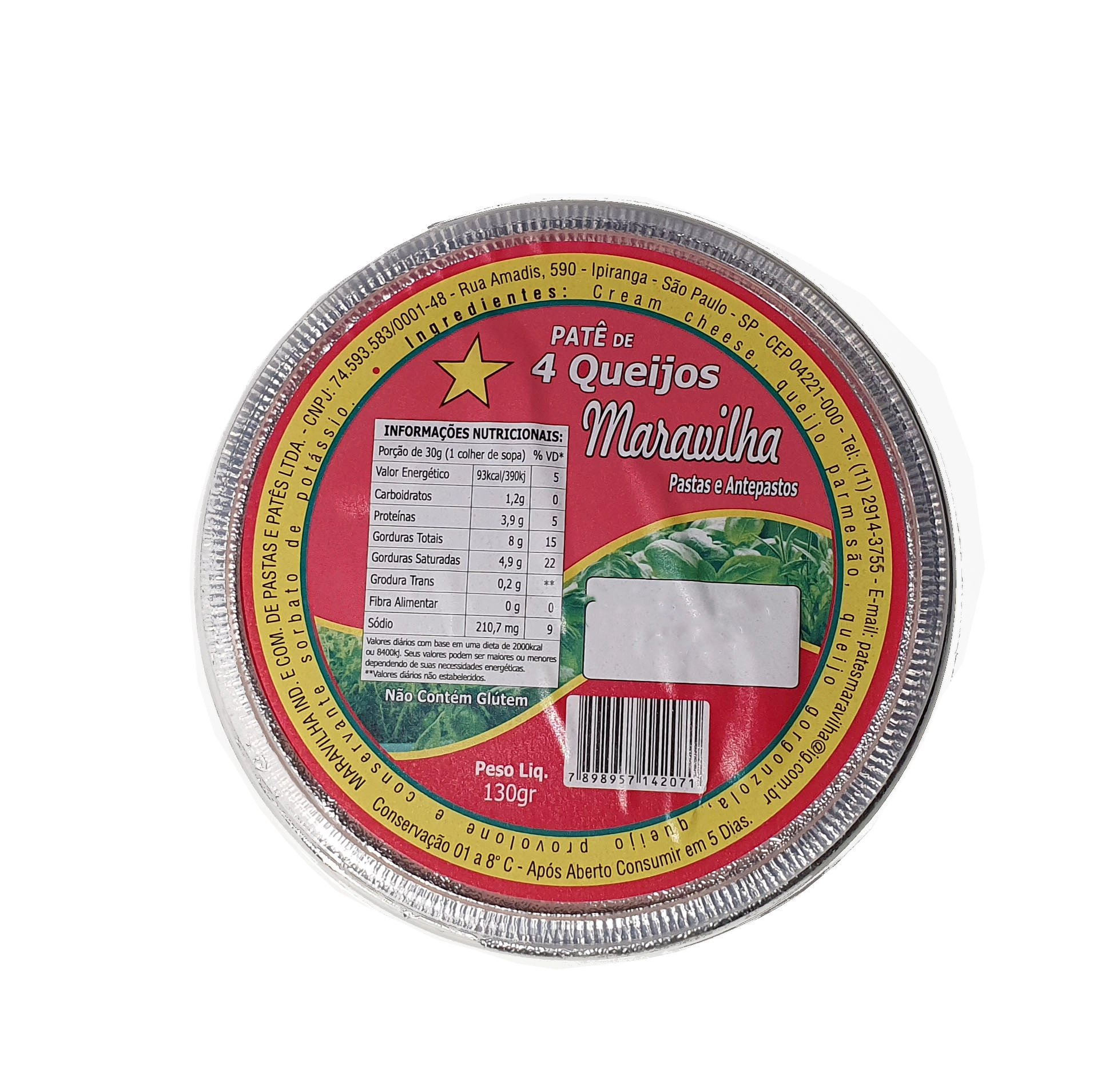 Pote Pat Quatro Queijos 150g