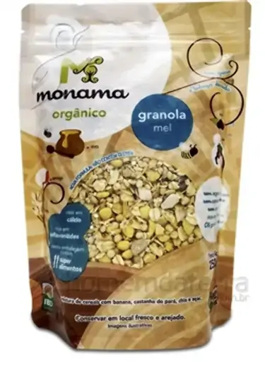 Granola Orgânica Aveia E Mel Sem Glúten Monama 250g