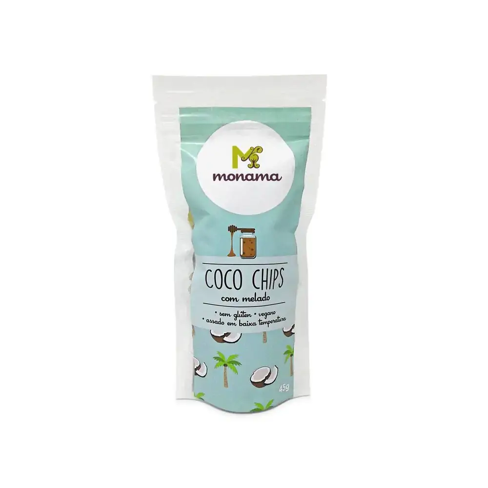 Chips De Coco Com Melado 45g Alimentos