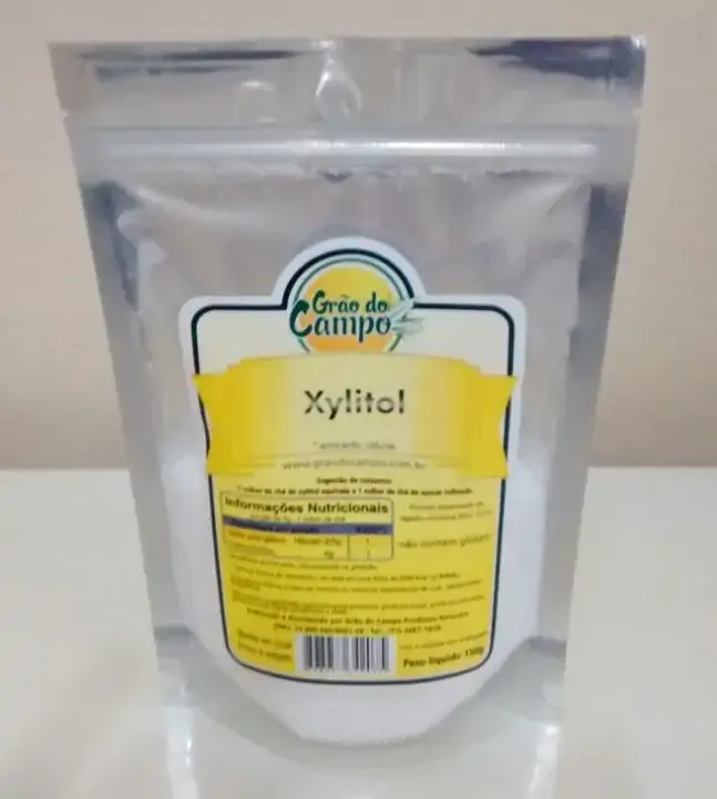Adoçante Natural Xylitol 150g Grão Do Campo
