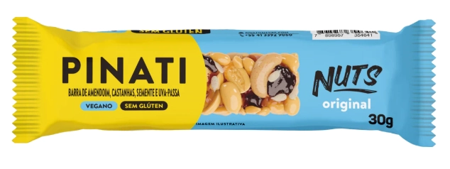 Barra De Nuts Original Zero Sódio Super Saúde Pinati Pacote 30g