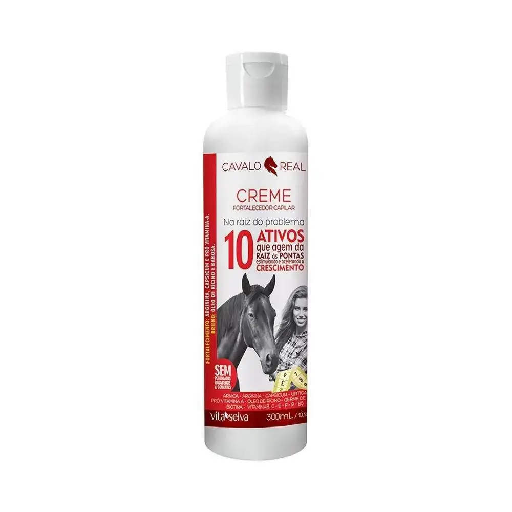 Creme Fortalecedor Vita Seiva Cavalo Real 10 Ativos 300ml