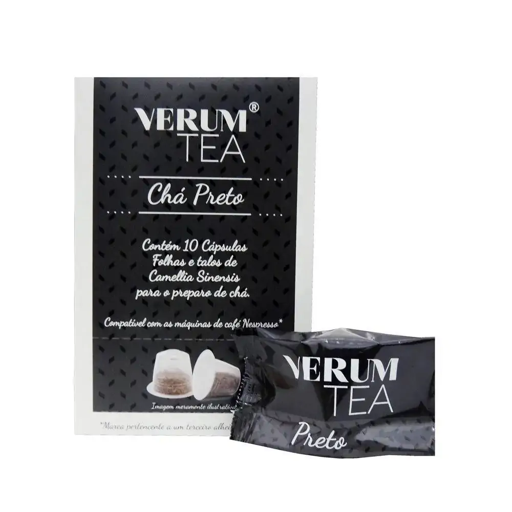 Verum Tea Preto Display C/10 Caps Verum