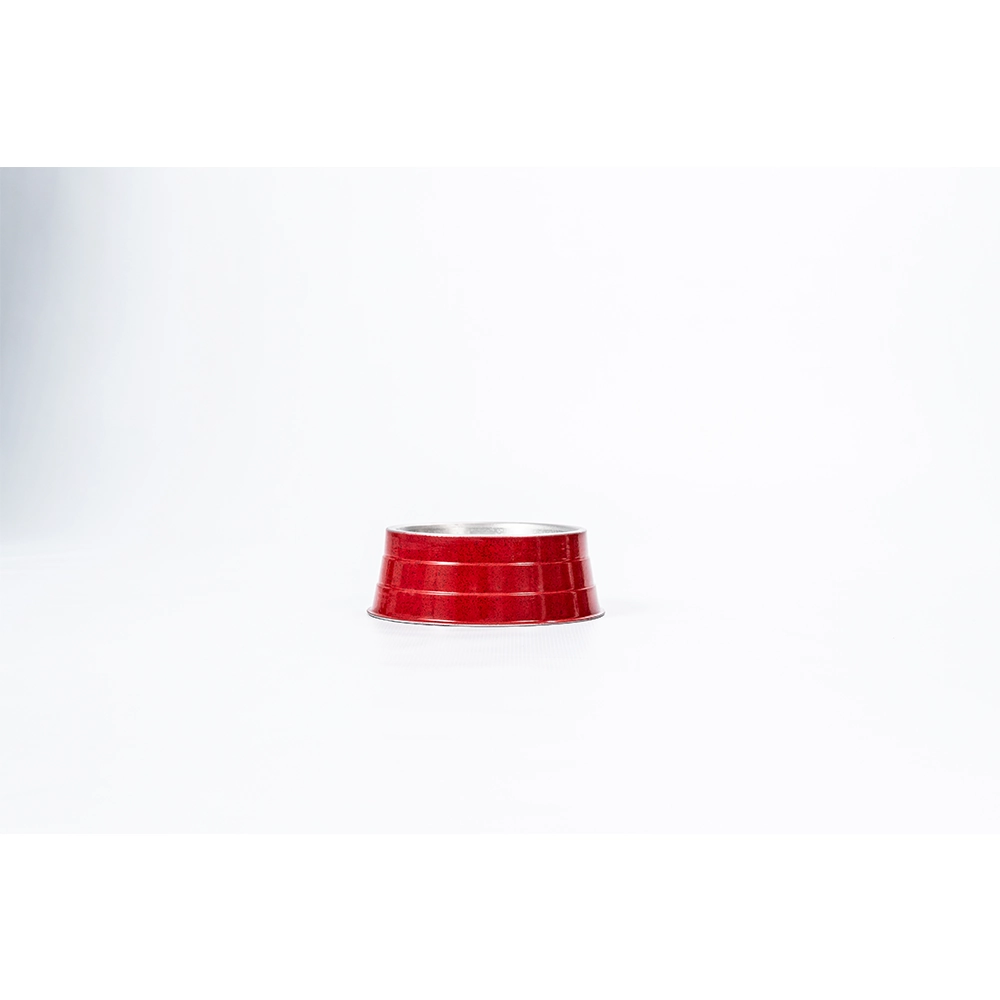 Comedouro Nf Pet Aluminio Pesado Pequeno Vermelho 600ml