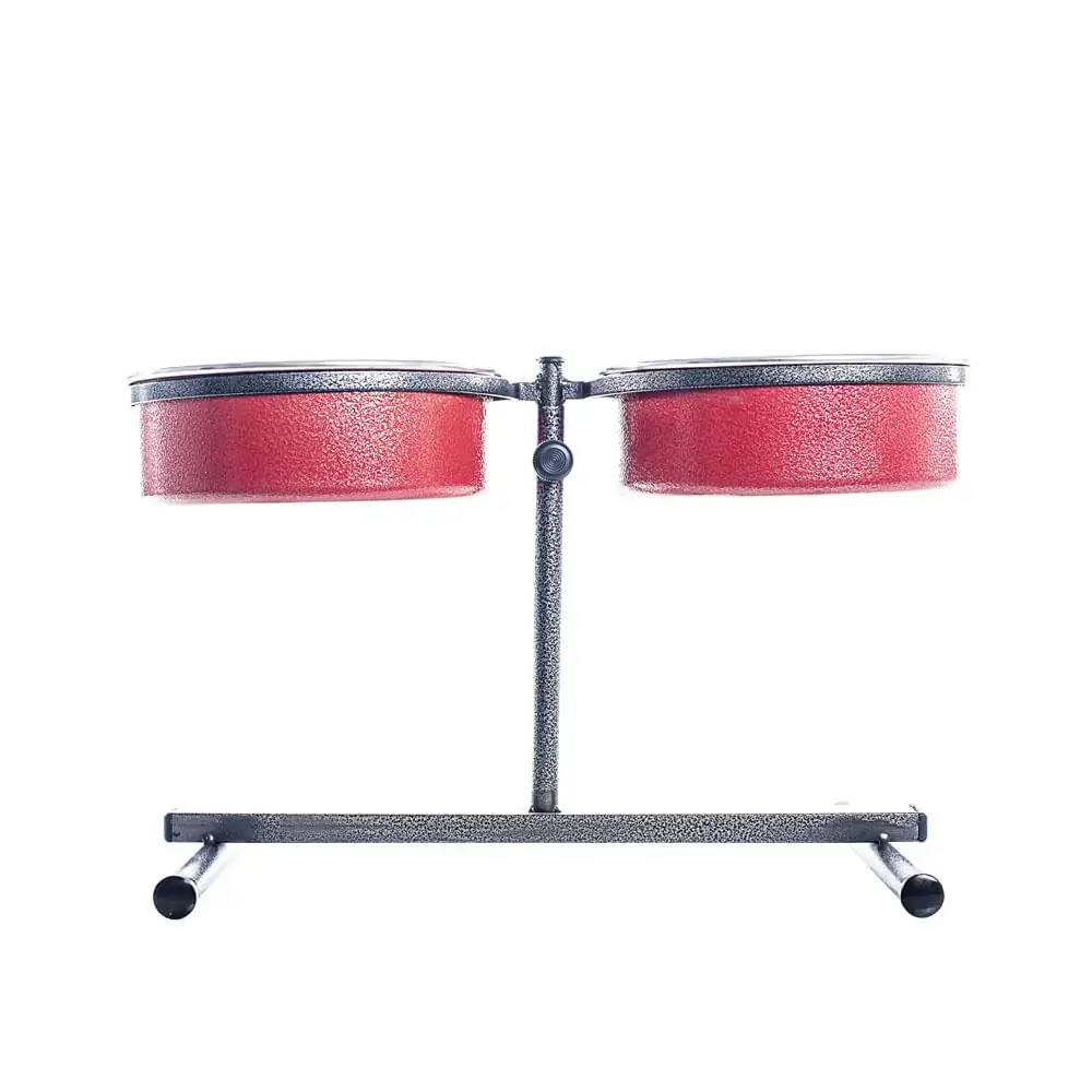 Comedouro Duplo Premium Ajustável Grande 7,2 litros (Vermelho) NF Pet