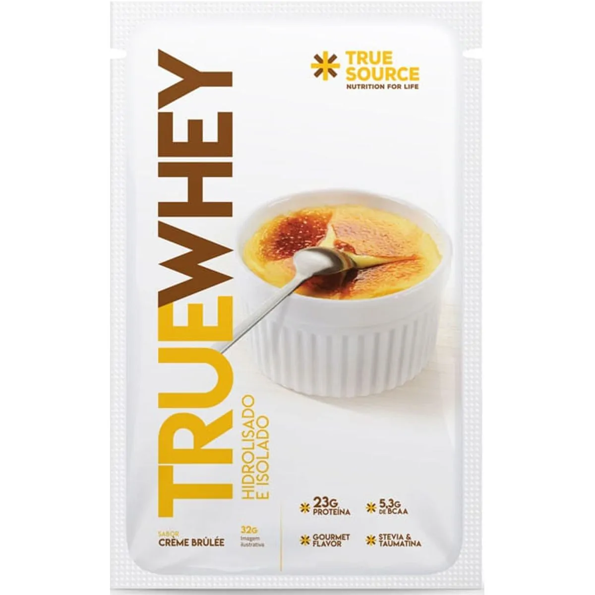 Proteina True Whey Dose Unica Vanilla Creme Brulle 32g Sache True Source
