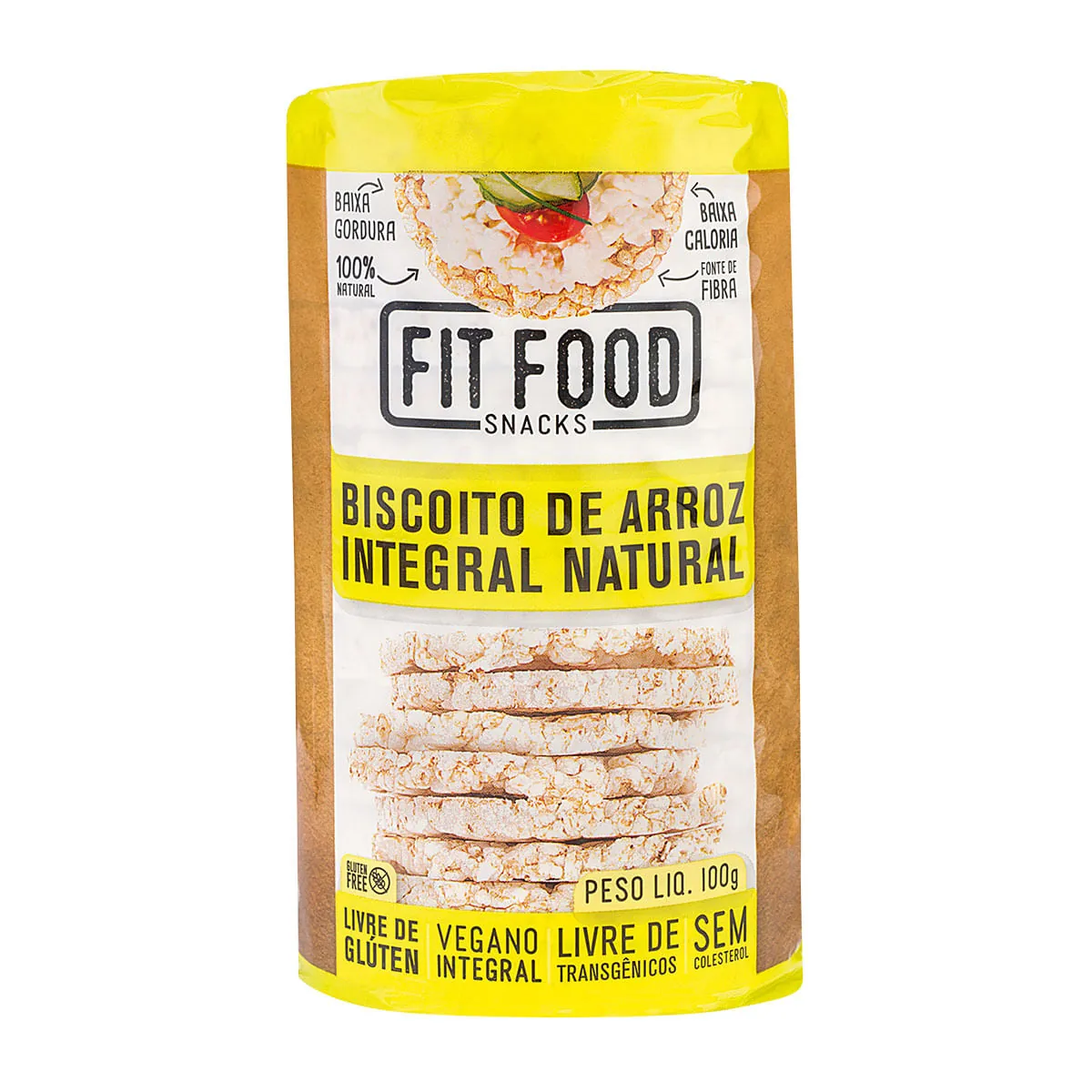 Bisc.arroz Fit Food 100g Natural