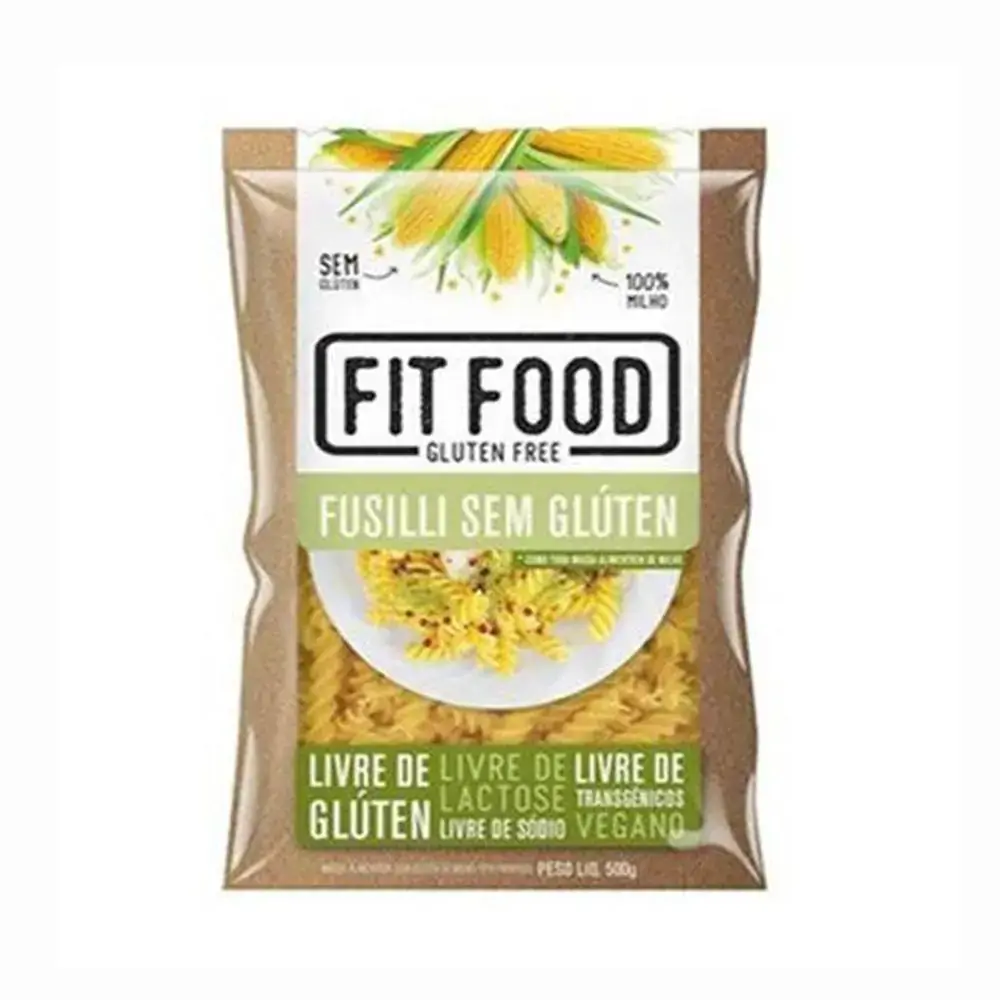 Massa Milho S/ Gluten Fusilli 500g Fitfood