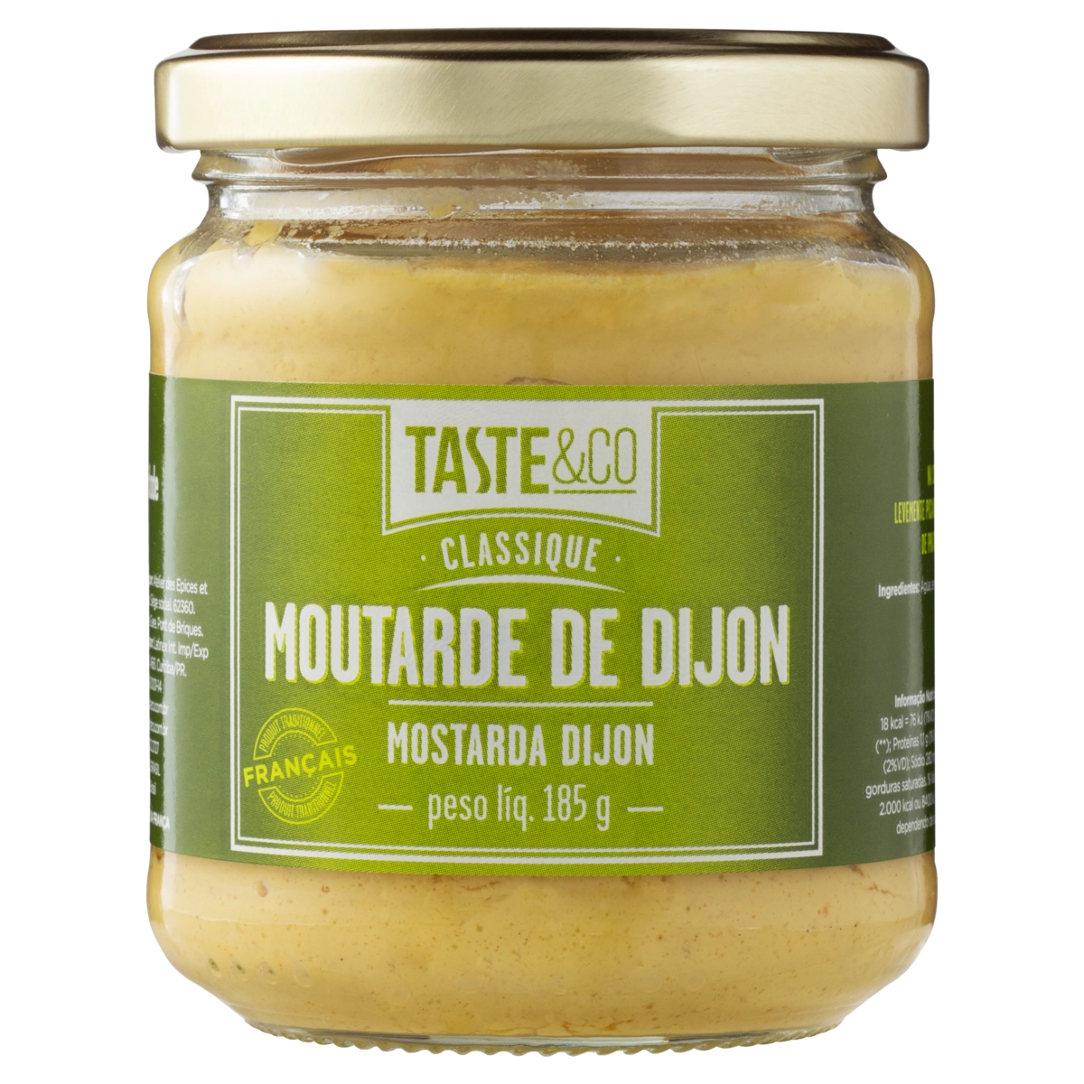 Mostarda Dijon Taste Co Vidro 185g