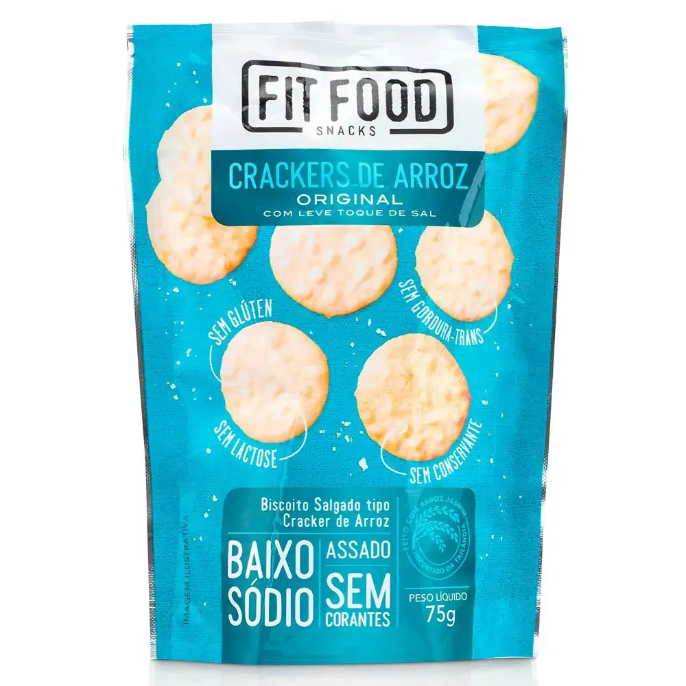 Cracker De Arroz Original 75g Fit Food