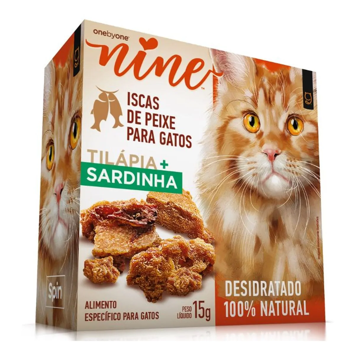 Stick Ninecat Tilápia Sardinha Onebyone 300g