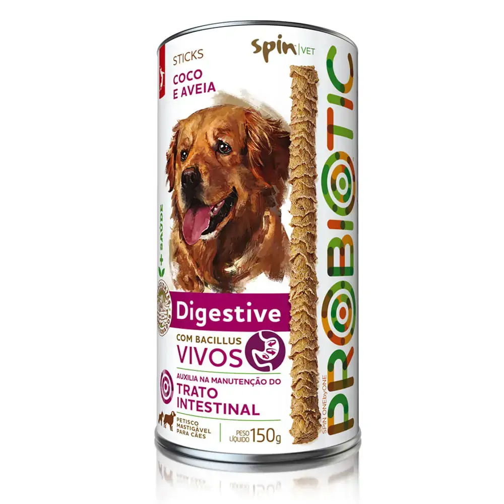 Stick Probiotic Spinpet Para Cães Digestive 150g