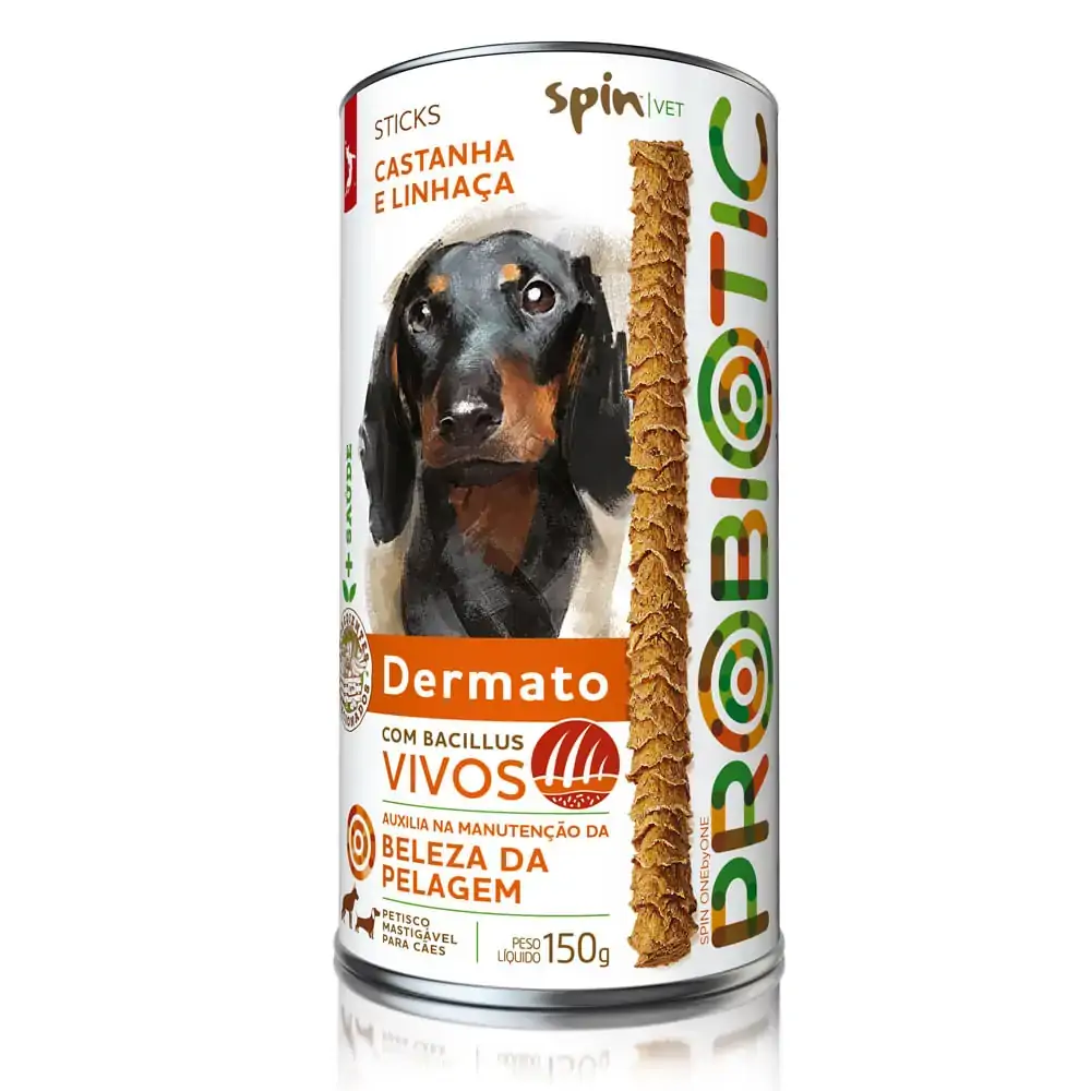 Stick Probiotic Spinpe Para Cães Dermato 150g