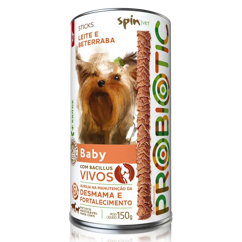 Stick Probiotic Spinpet Para Cães Baby 150g