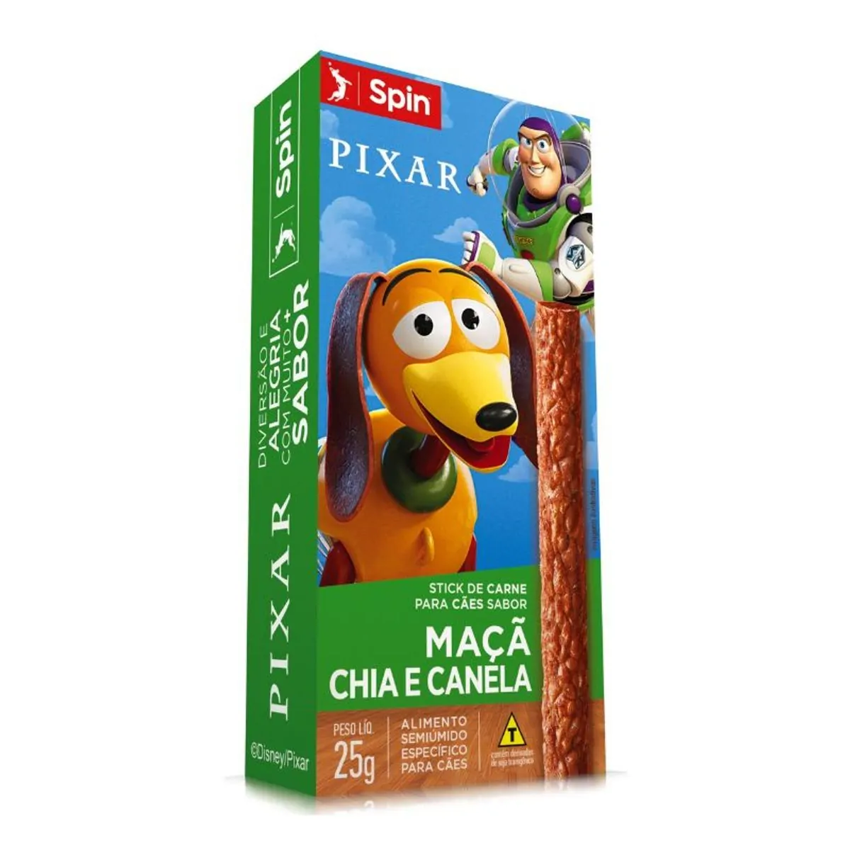 Stick Para Cães Maçã, Chia E Canela Toy Story Spin Caixa 25g