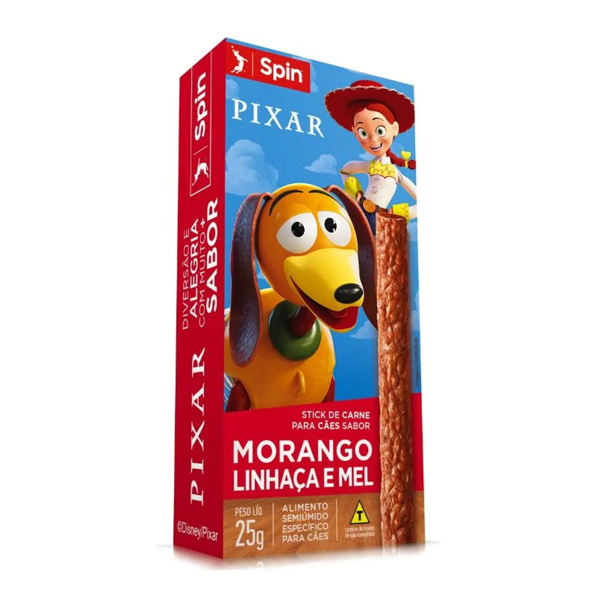 Stick Para Cães Morango, Linhaça E Mel Toy Story Spin Caixa 25g