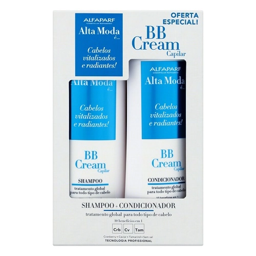 Kit Shampoo 300ml + Condicionador 300ml Alfaparf Alta Moda BB Cream