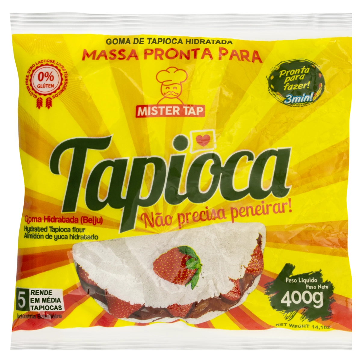 Tapioca Mister Tap Pacote 400g