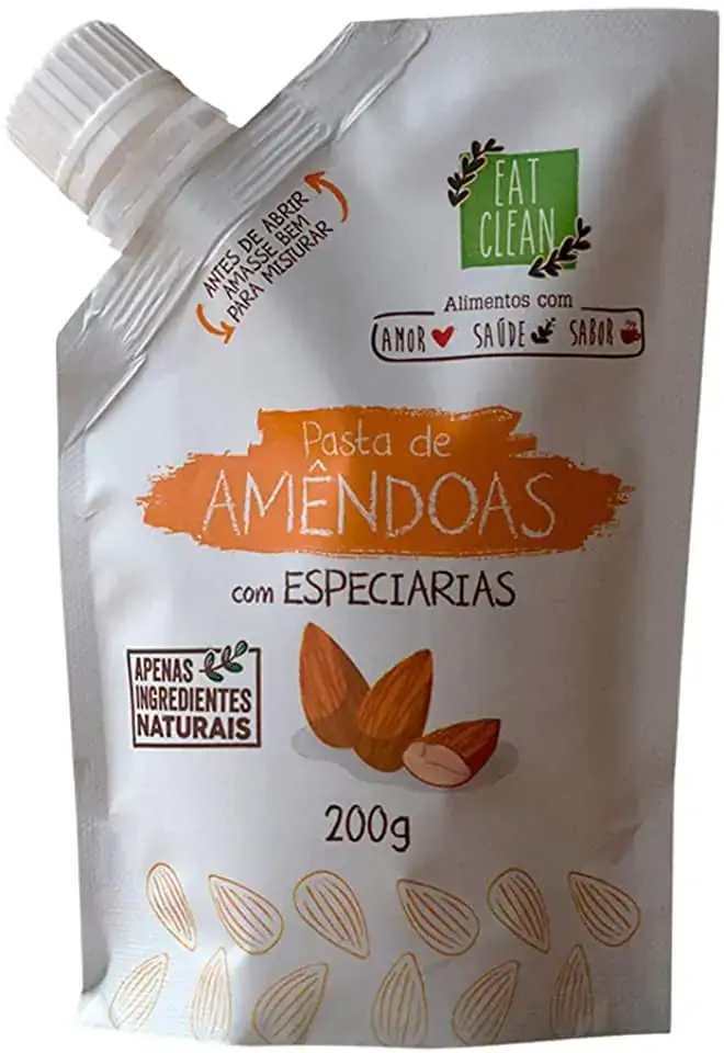 Nuts Saquinhos Amendoas E Especiarias 200g Eat Clean Alimentos