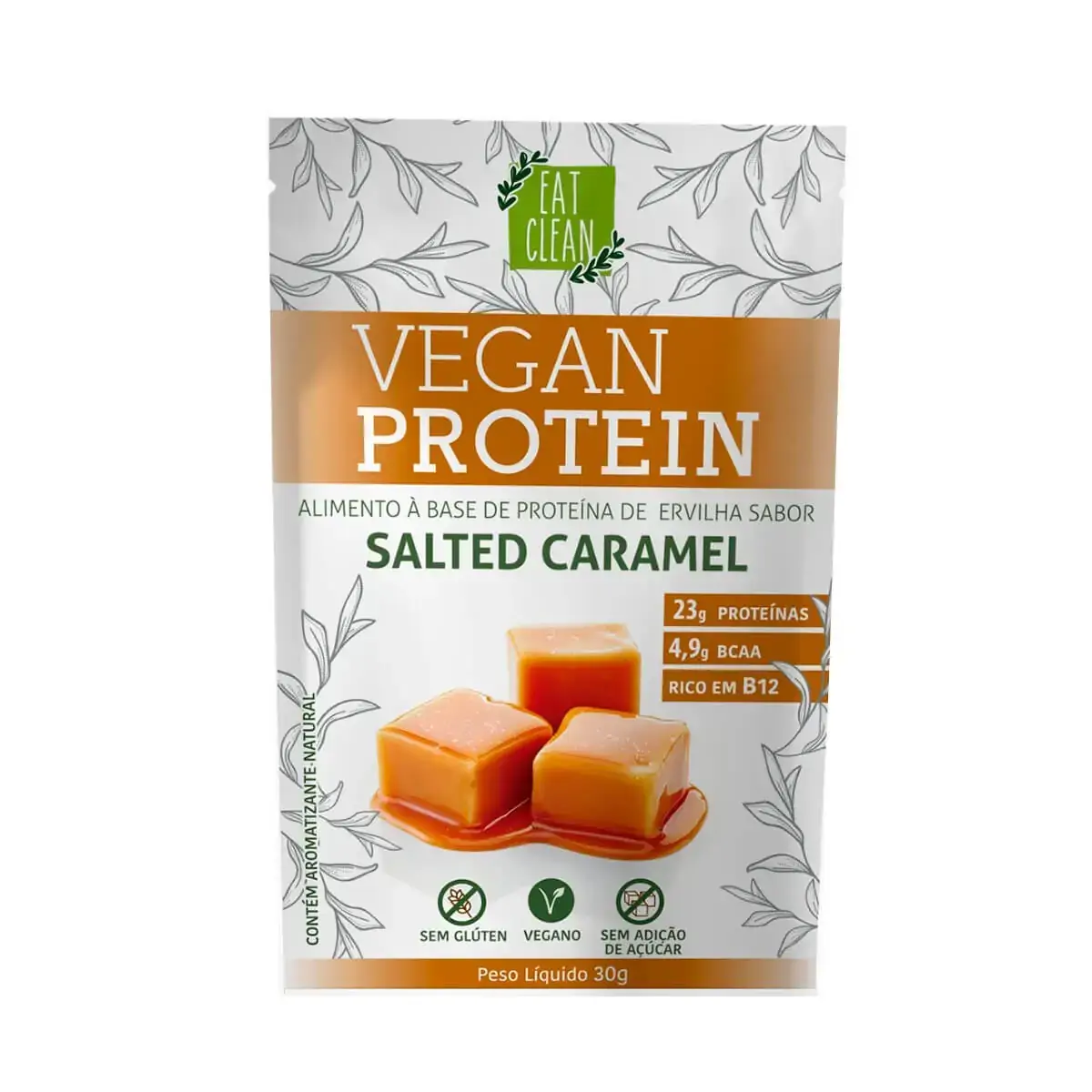 Vegan Protein Caramelo Sache Eat Clean 30g