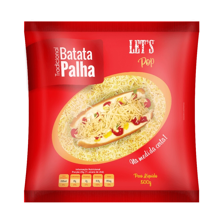 Batata Palha Lets New 500g Tradicional