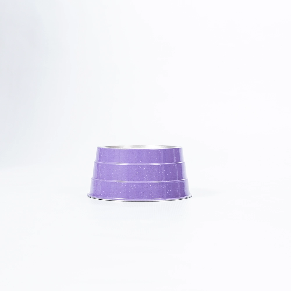 Comedouro Aluminio Pesado Cocker Lilas