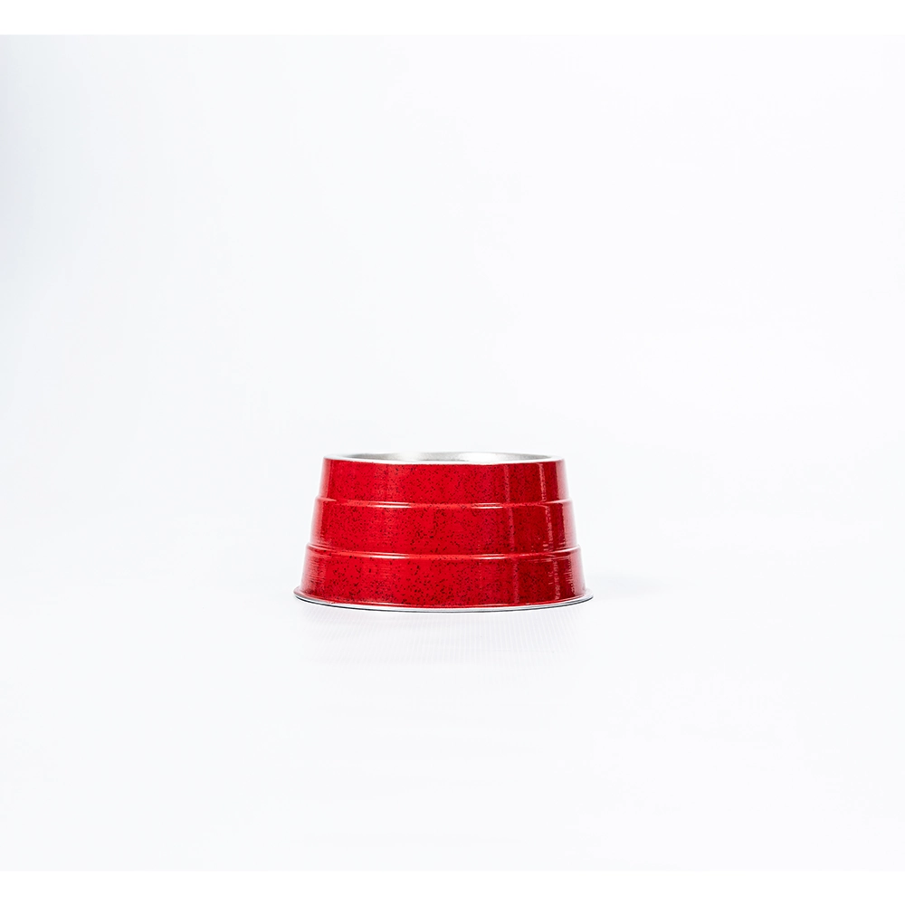 Comedouro Aluminio Pesado Cocker Vermelho